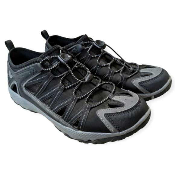 Eddie Bauer Men's Arvada Bungee Lace Lightweight Water Sandals Size 9M Black - Picture 1 of 9